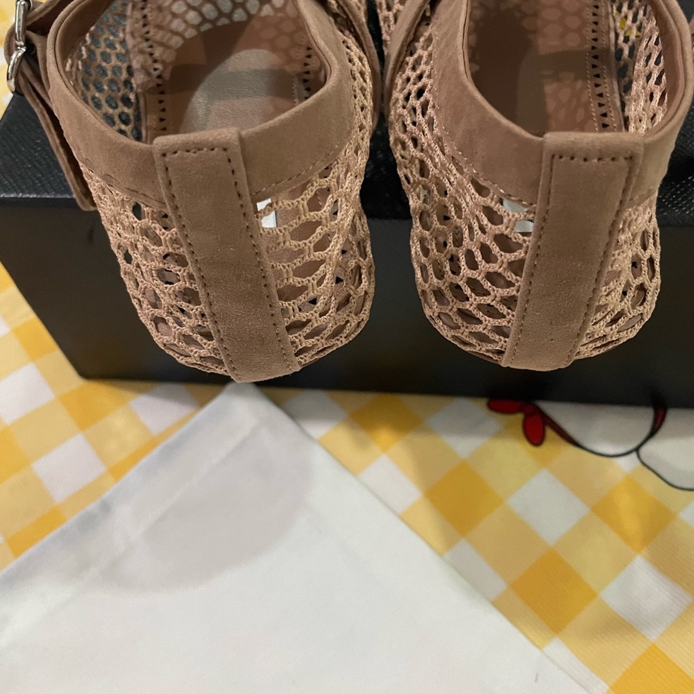ALAIA Nude Mesh Mary Jane Flats - Picture 13 of 15